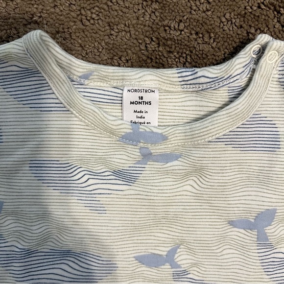 Nordstrom Blue and White Cloud Sleep Sack - Picture 2 of 3